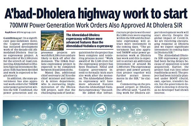 Ahmedabad-Dholera Highway Work